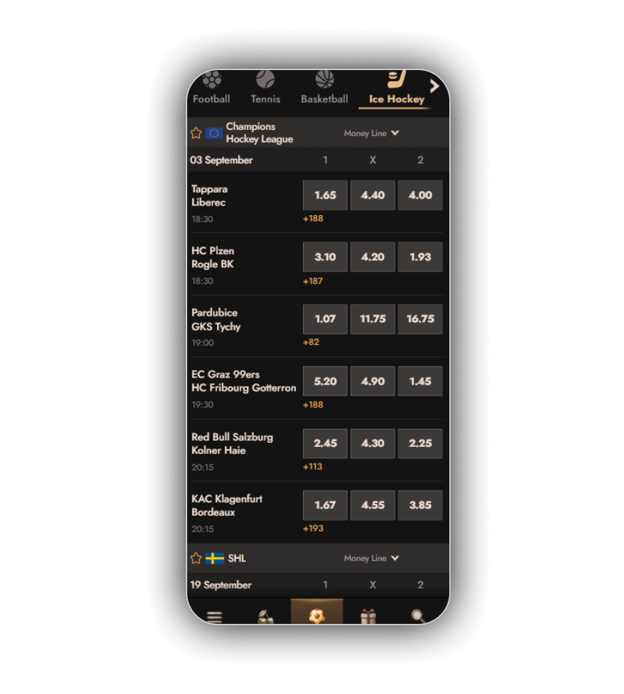 Crusado Casino sportsbook page with football markets and the live in play tab